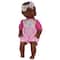 Goldberger Baby's First® Classic Baby Softina™ 11" Baby Doll with Pink Floral Jumper